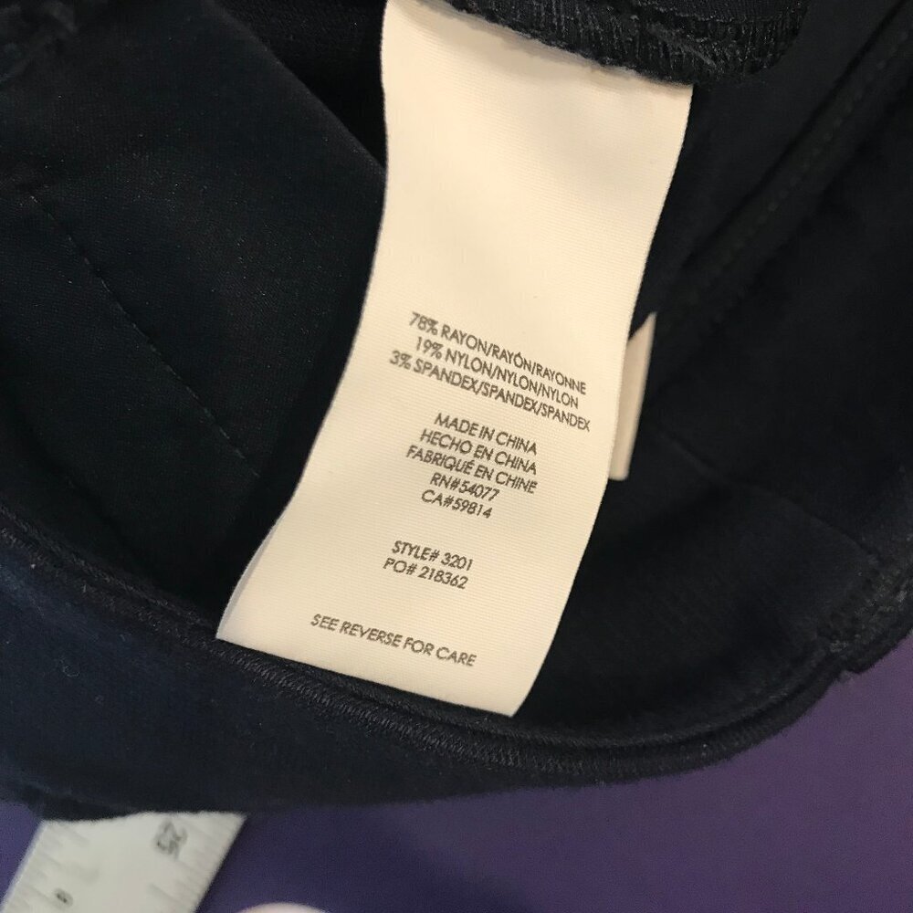 CABi ava navy blue mid rise slim fit pant size 6 - Picture 4 of 7